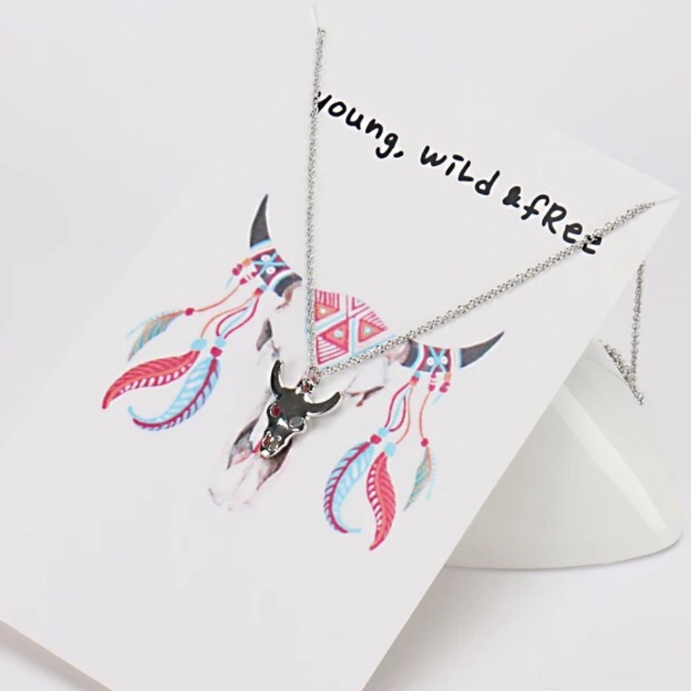 Longhorn Skeleton Necklace